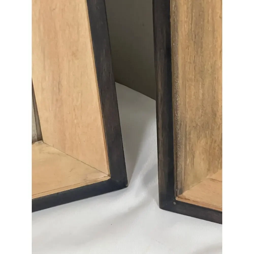 Wooden Gallery Picture Frames with Glass Set of 2 Size 8 x 10/ 4.5 x 6.5 Opening
